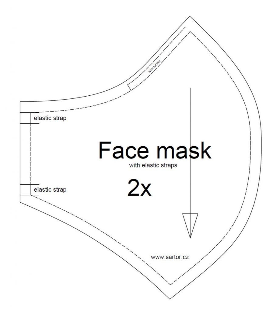 One Piece Mask Pattern Google Search Easy Face Mask