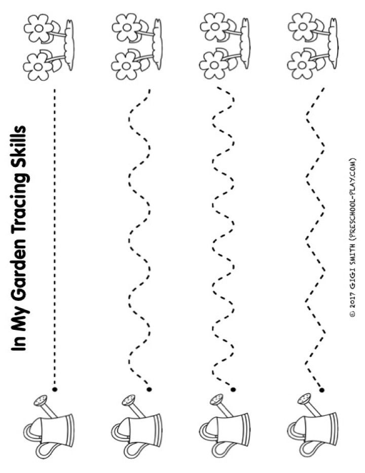 Preschool Tracing Practice Worksheet Part Of The In My 