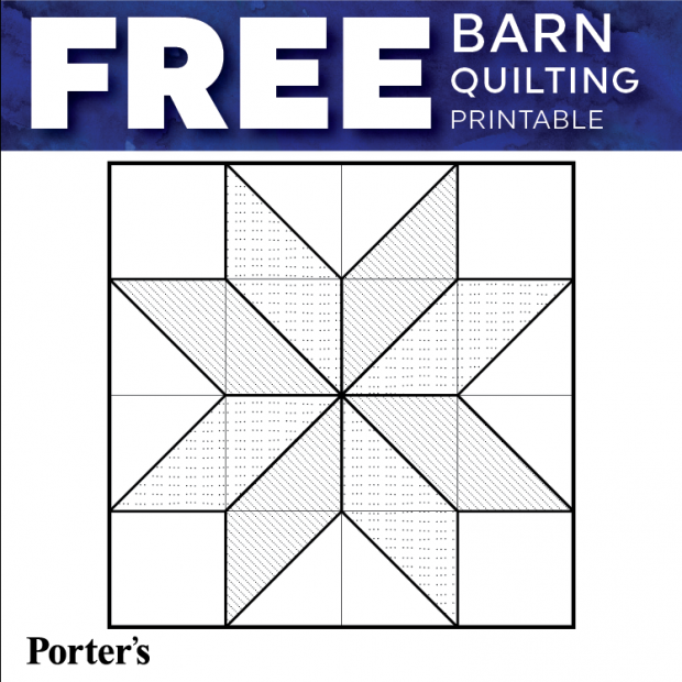 Printable Barn Quilt Patterns Blog Porter s Craft 