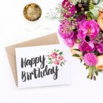 Printable Birthday Card Garden Blossoms Birthday Card