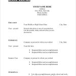 Printable Resume Template 35 Free Word PDF Documents
