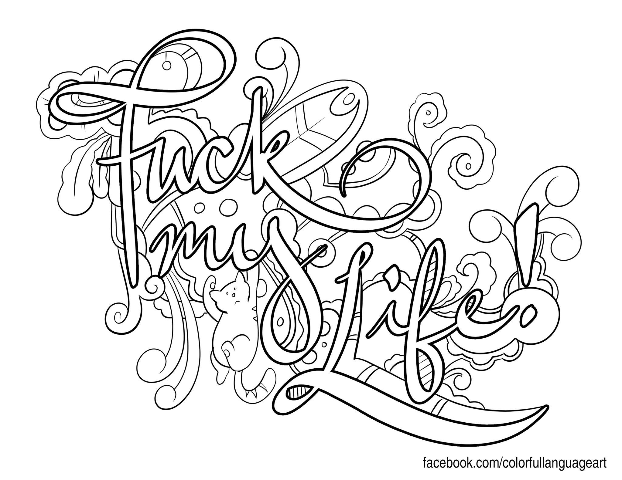 Quotes Adult Colo Words Coloring Book Free Adult