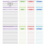 Simple Monthly Budget Template Printable In PDF Format