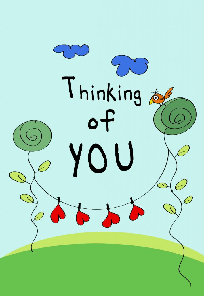 Thinking Of You Free Love Card Greetings Island