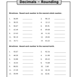 10 Best Images Of Rounding Decimals Number Line Worksheet