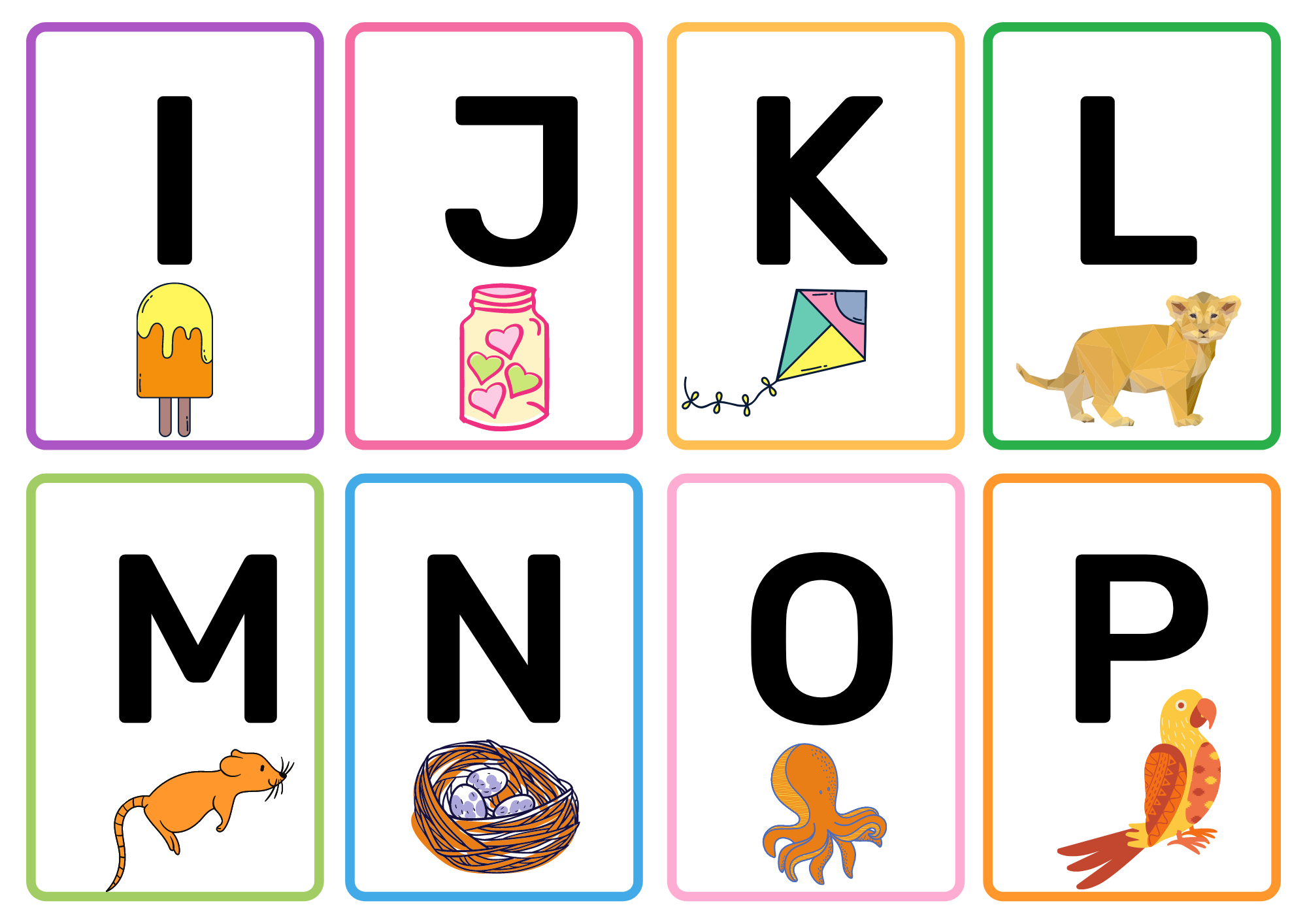 10 Printable Alphabet Flash Cards For Baby PDF Free