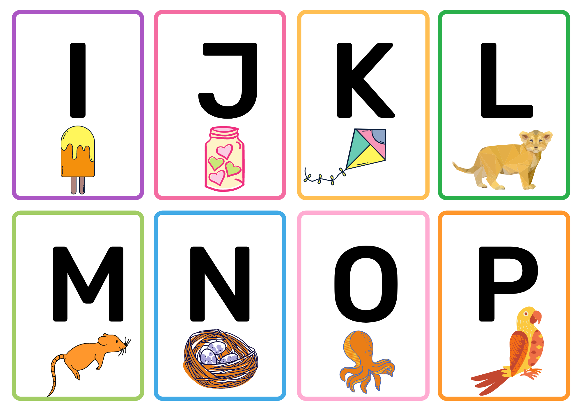 10 Printable Alphabet Flash Cards For Baby PDF Free 