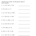 10th Grade Algebra Practice Worksheets Algebra