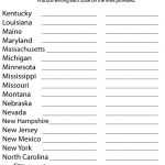 11 Best Images Of 50 States And Capitals List Worksheet