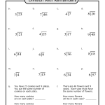 12 Best Images Of Fourth Grade Worksheets Division With