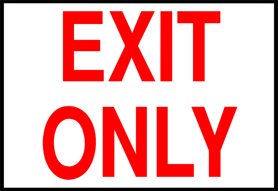 12 Important Printable Exit Signs KittyBabyLove