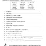 14 Best Images Of Vocabulary Worksheets Grade 3 4th
