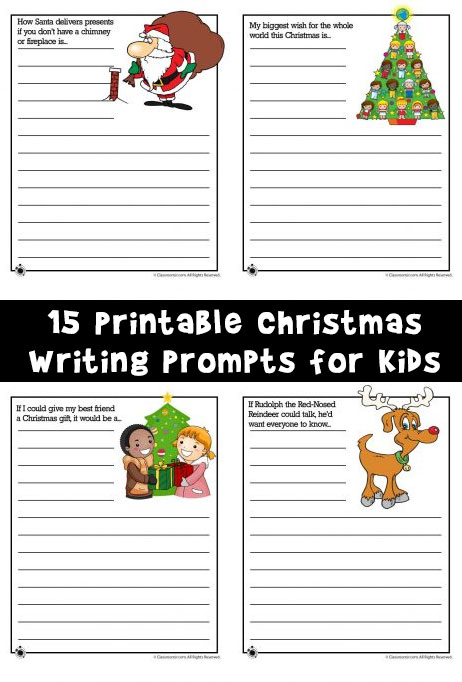 15 Printable Christmas Writing Prompts For Kids Woo Jr  From Christmas Writing Prompts Worksheets