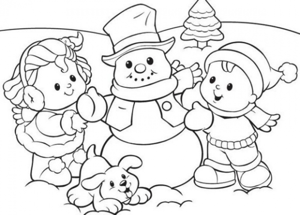 20 Free Printable Winter Coloring Pages 