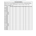 2021 Time Management Fillable Printable PDF Forms