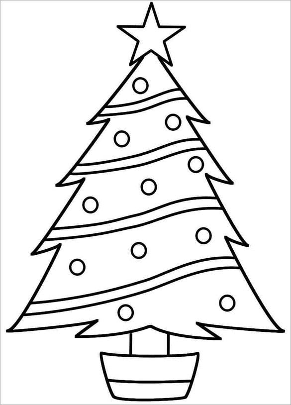 32 Christmas Tree Templates Free Printable PSD EPS