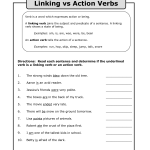 34 Linking And Helping Verbs Worksheet Free Worksheet