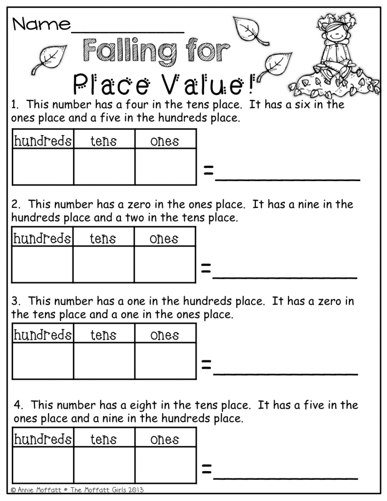 3rd Grade Place Value Worksheets DIY Worksheet