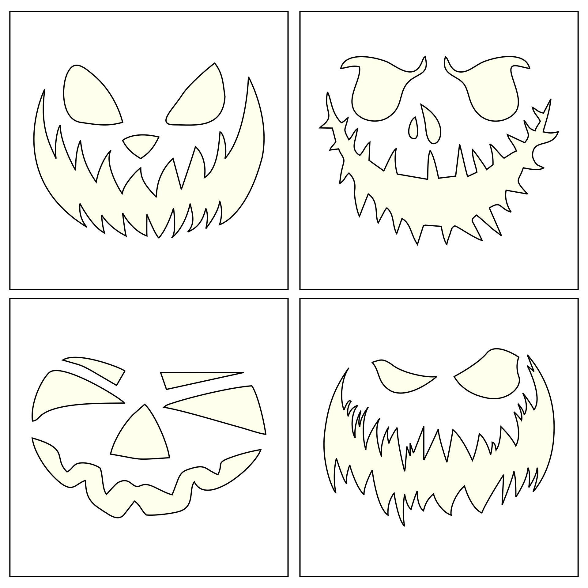 4 Best Free Printable Halloween Stencils Cut Out 