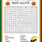4 Best Printable Halloween Word Search Worksheets