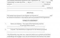 40 FREE Partnership Agreement Templates Business General