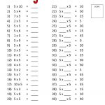 5 Times Table Worksheet KS1 Kiddo Shelter Math