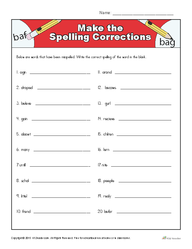 5th Grade Printable Spelling Worksheets Kidsworksheetfun