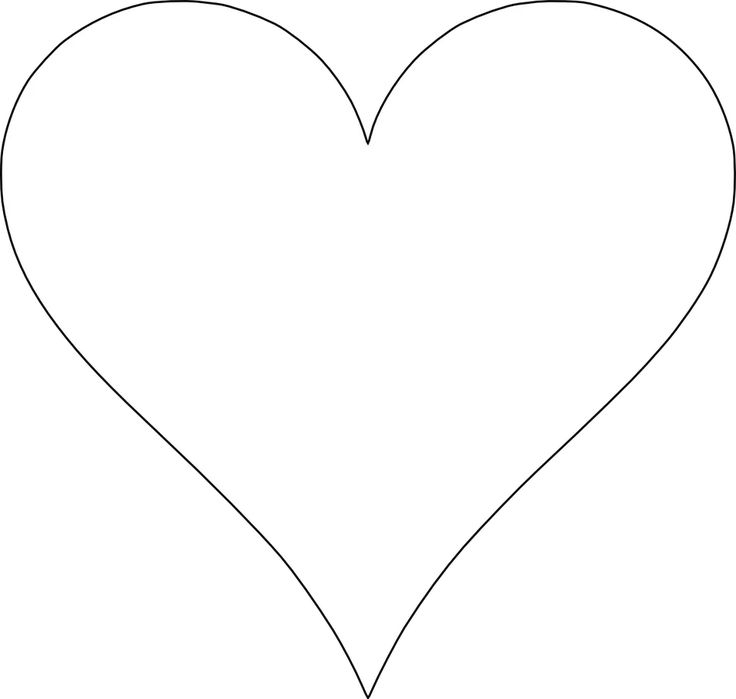 6 Free Printable Heart Templates Mod le De C ur Dessin 