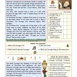 A Christmas Carol Simplified Version KEY Included  From A Christmas Carol Story Worksheets