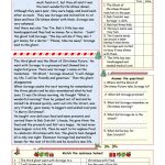 A Christmas Carol Simplified Version KEY Included  From A Christmas Carol Worksheets Printable
