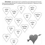 Abbreviations Valentines Holiday Worksheet Holiday