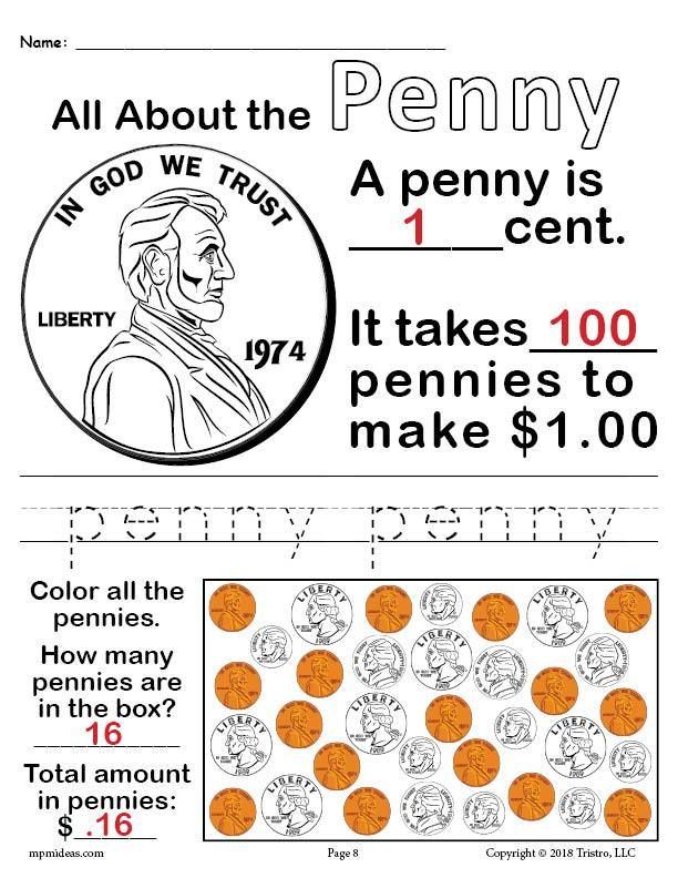 All About Coins 4 Printable Money Worksheets Money 