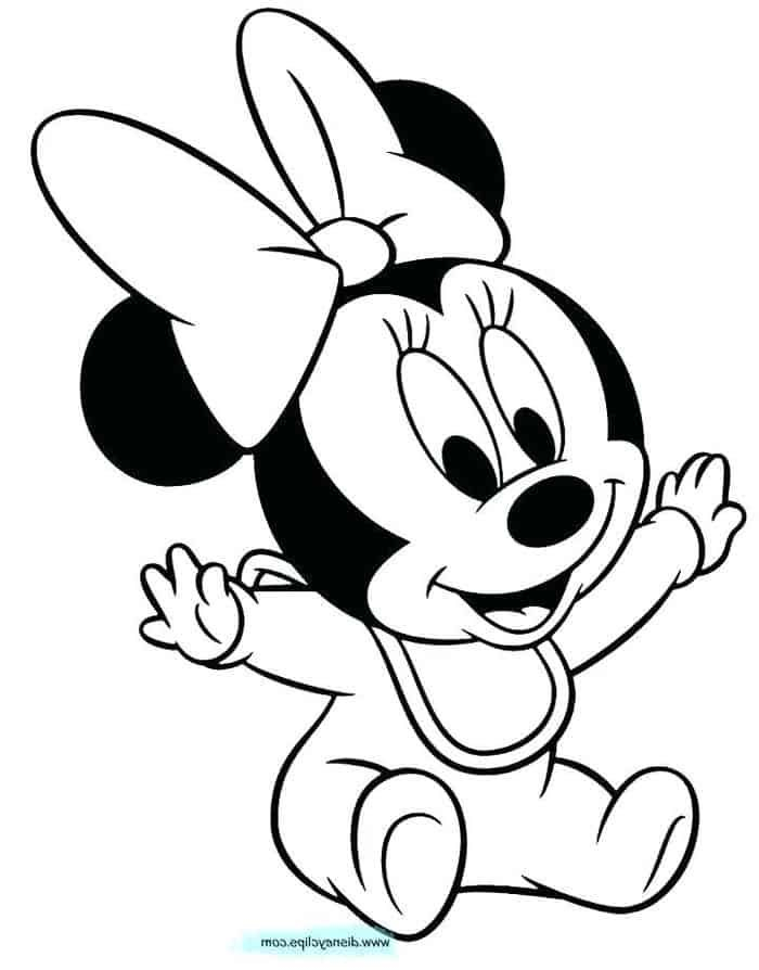 Baby Minnie Mouse Coloring Pages Minnie Mouse Coloring