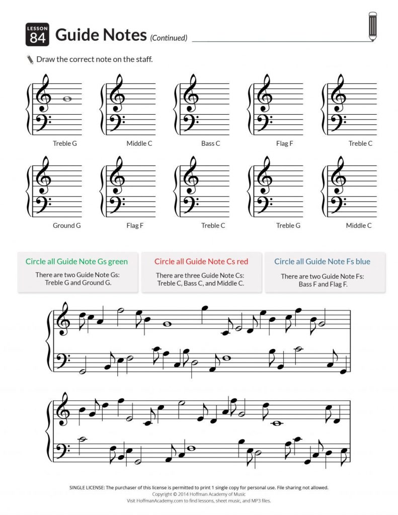 Beginner Piano Worksheets Db Excel