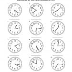 Blank Clock Worksheet Reading Analog Clocks 001 Time