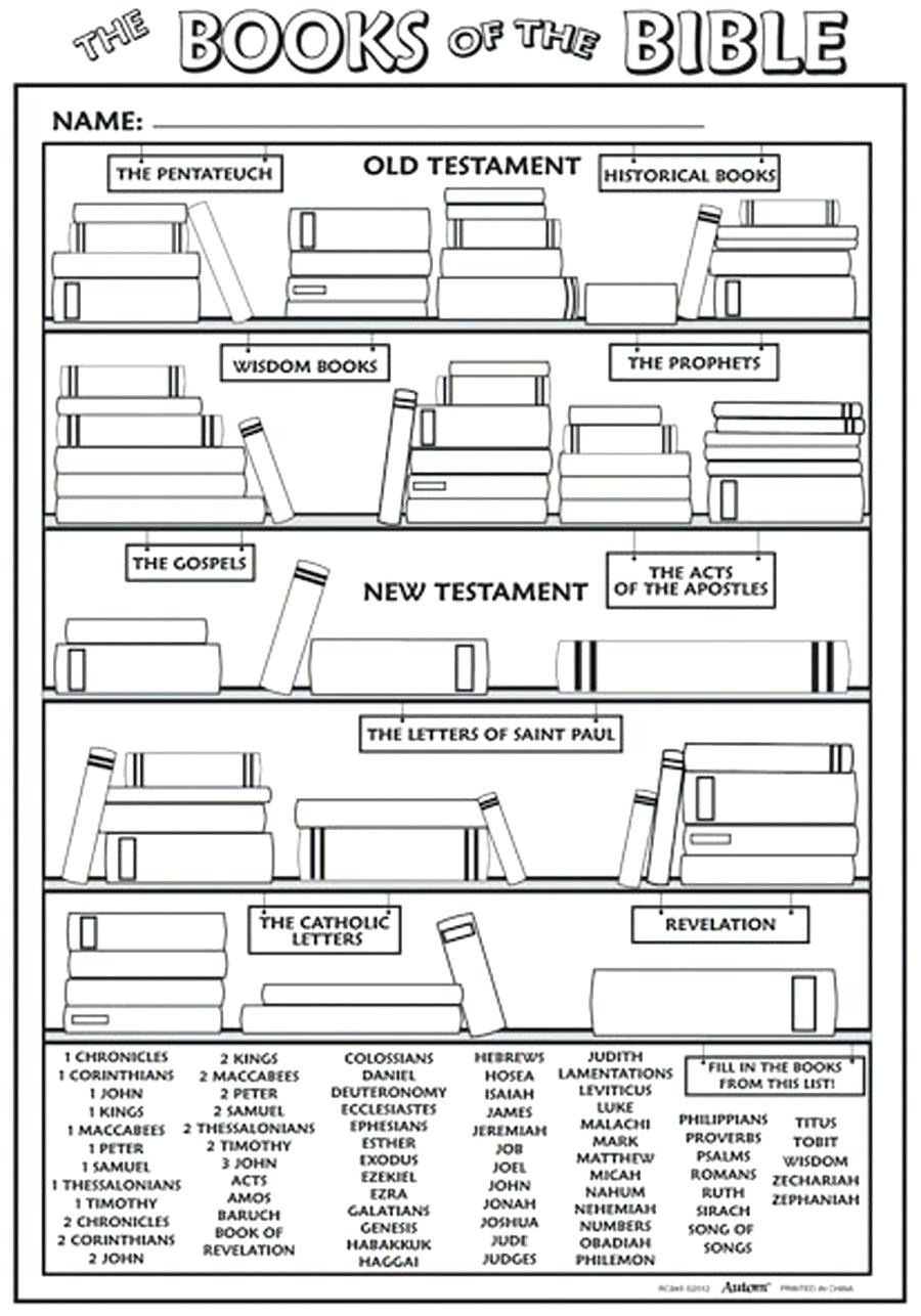 Books Of The Bible Worksheet Printable Soulmatesdatinlub 