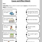 Cause And Effect Match Interactive Worksheet