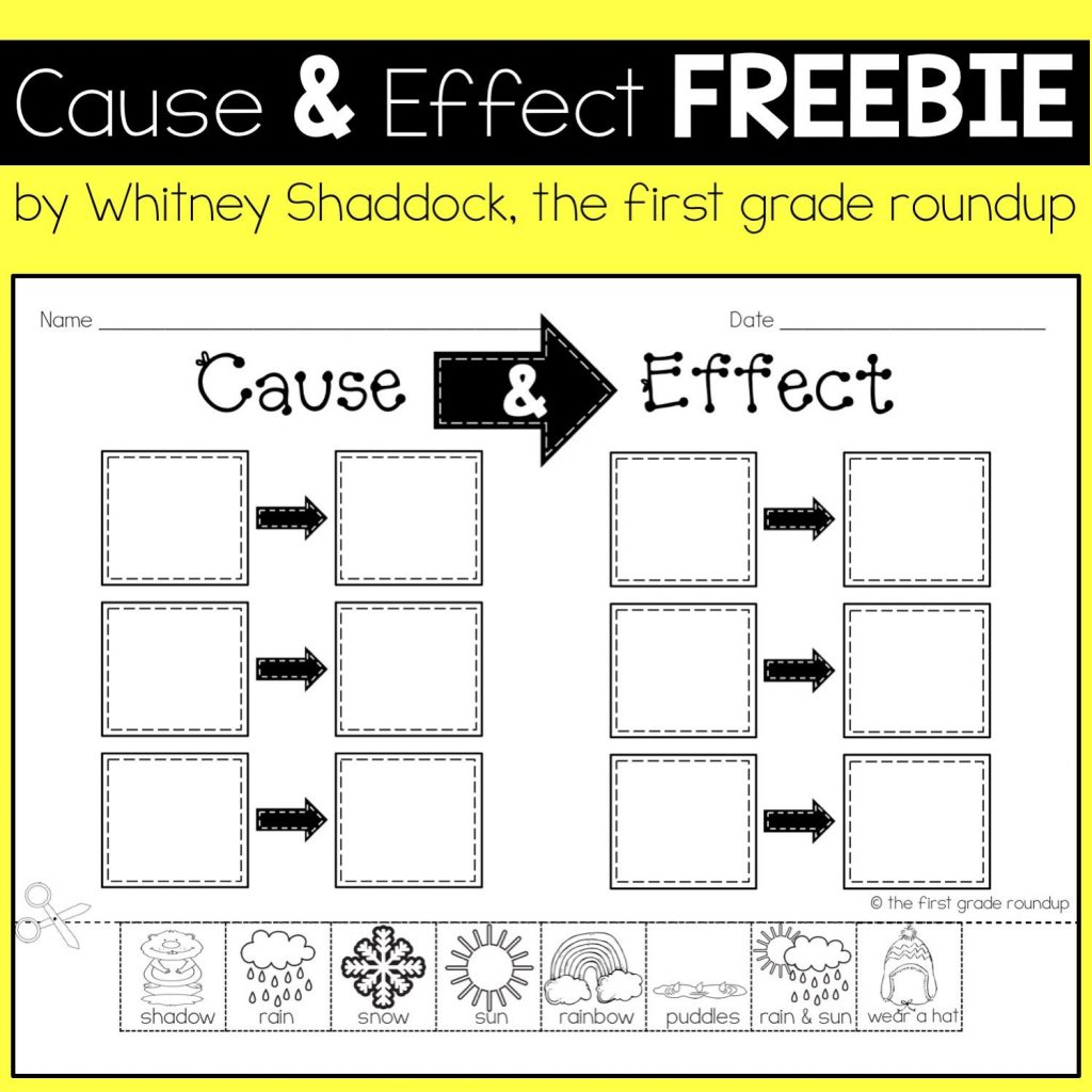 Cause And Effect Worksheet Kindergarten Kindergarten