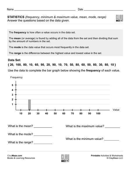 Charts Graphs Page 2 Childrens Educational Workbooks