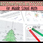 Christmas Activity Worksheets For Middle School Math  From Christmas Volume Worksheets