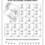 Christmas Addition Worksheet From Christmas Addition Worksheets