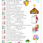 Christmas Alphabet Worksheet Free ESL Printable  From First Letter Of Christmas Carols Worksheet