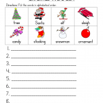 Christmas Alphabetical Order Worksheet Christmas  From Abcteach Christmas Worksheets