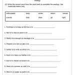 Christmas Analogies Worksheet Answer Key  From Christmas Analogies Worksheet