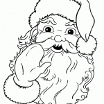 Christmas Coloring Sheets Of Santa Claus