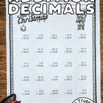 Christmas Decimal Addition Worksheets Addition  From Christmas Decimals Worksheets