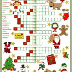 Christmas Fun Crossword Worksheet From Christmas Crossword Worksheets Pdf