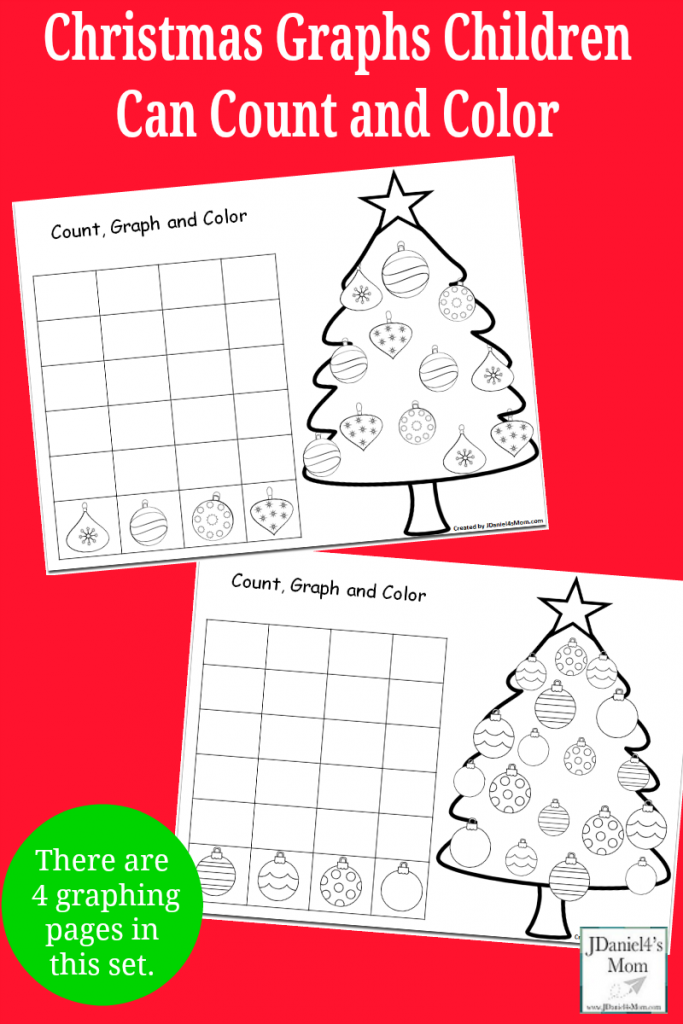 Christmas Graphs Children Can Count And Color Christmas  From Kindergarten Christmas Graphing Worksheets
