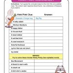 Christmas Hink Pinks Worksheets Worksheets Free Download