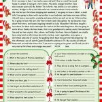 Christmas Is Coming Reading Comprehension English ESL  From Free Printable Christmas Reading Comprehension Worksheets